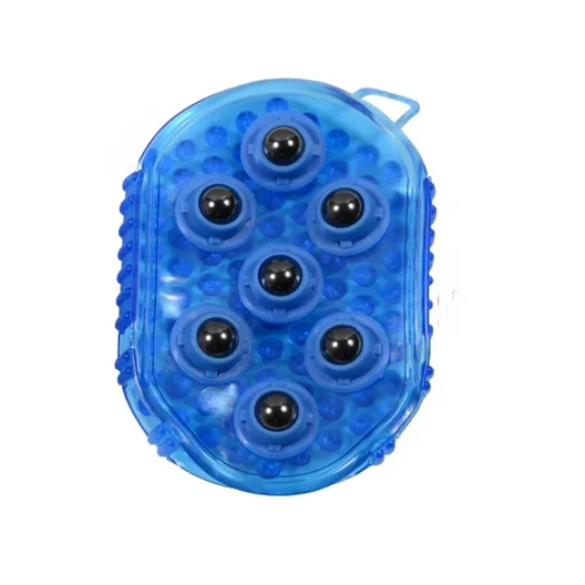 Rubber Massage Gel Curry with Magnetic Rollers