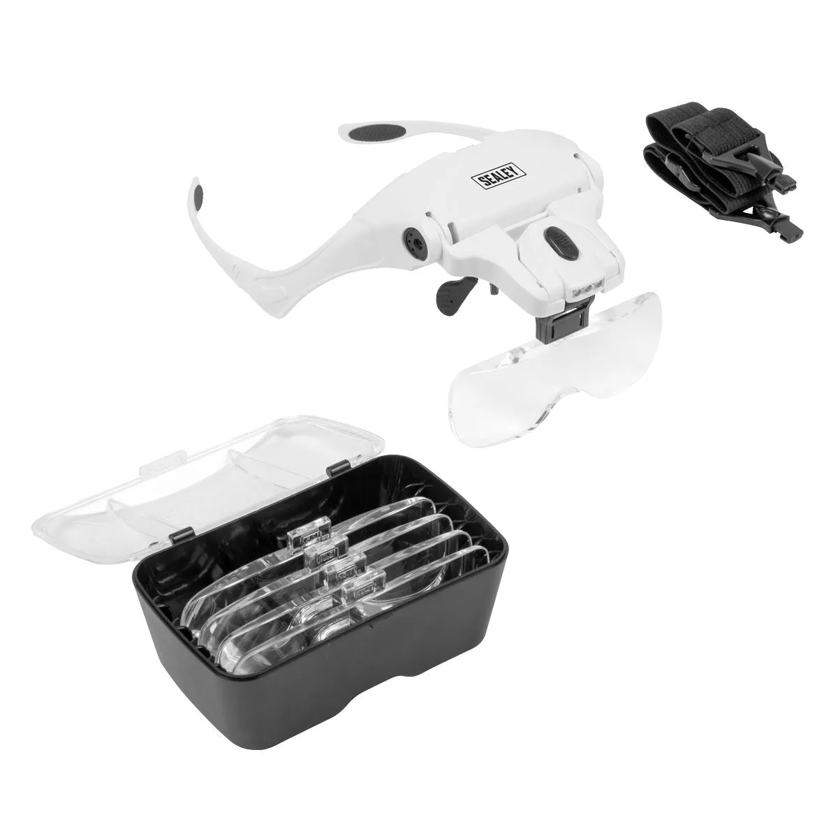 Sealey LED Magnifier Spectacles with Headband