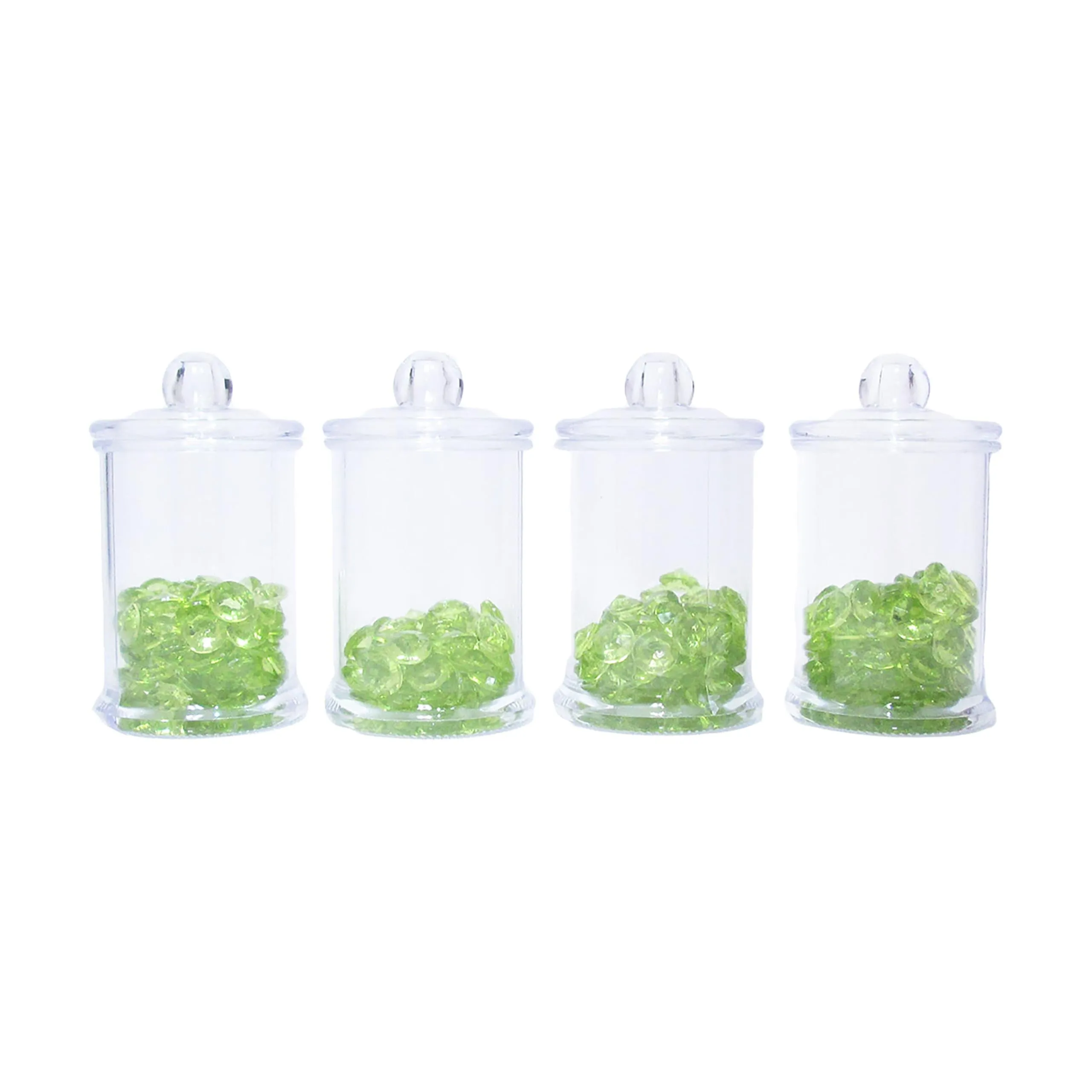 Set of 16 Pcs Clear Jar with Lid aby Shower Party Candy Holder Gift