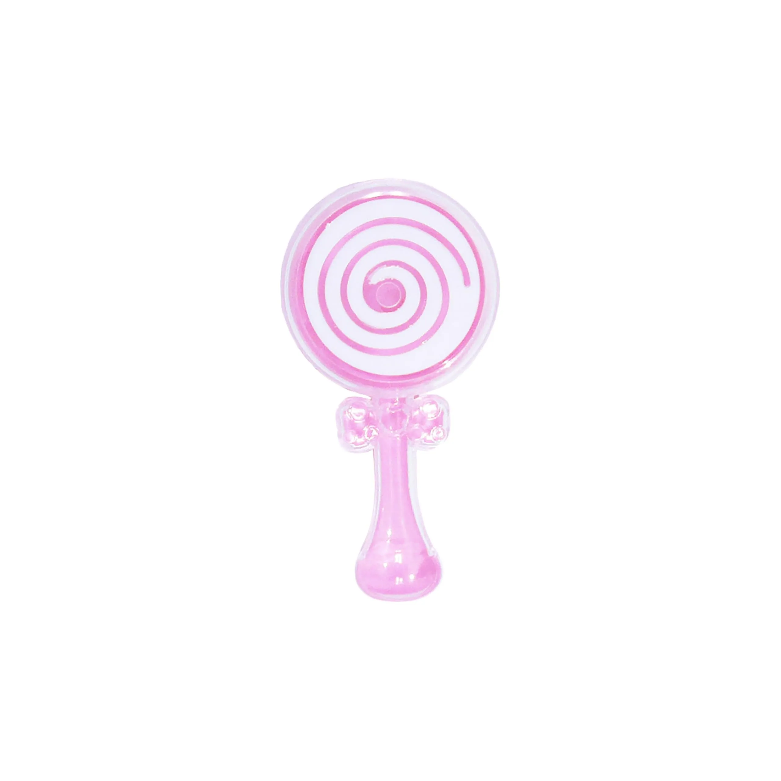 Set of 24 Pcs Pink Plastic Baby Rattle Shower Party Candy Holder
