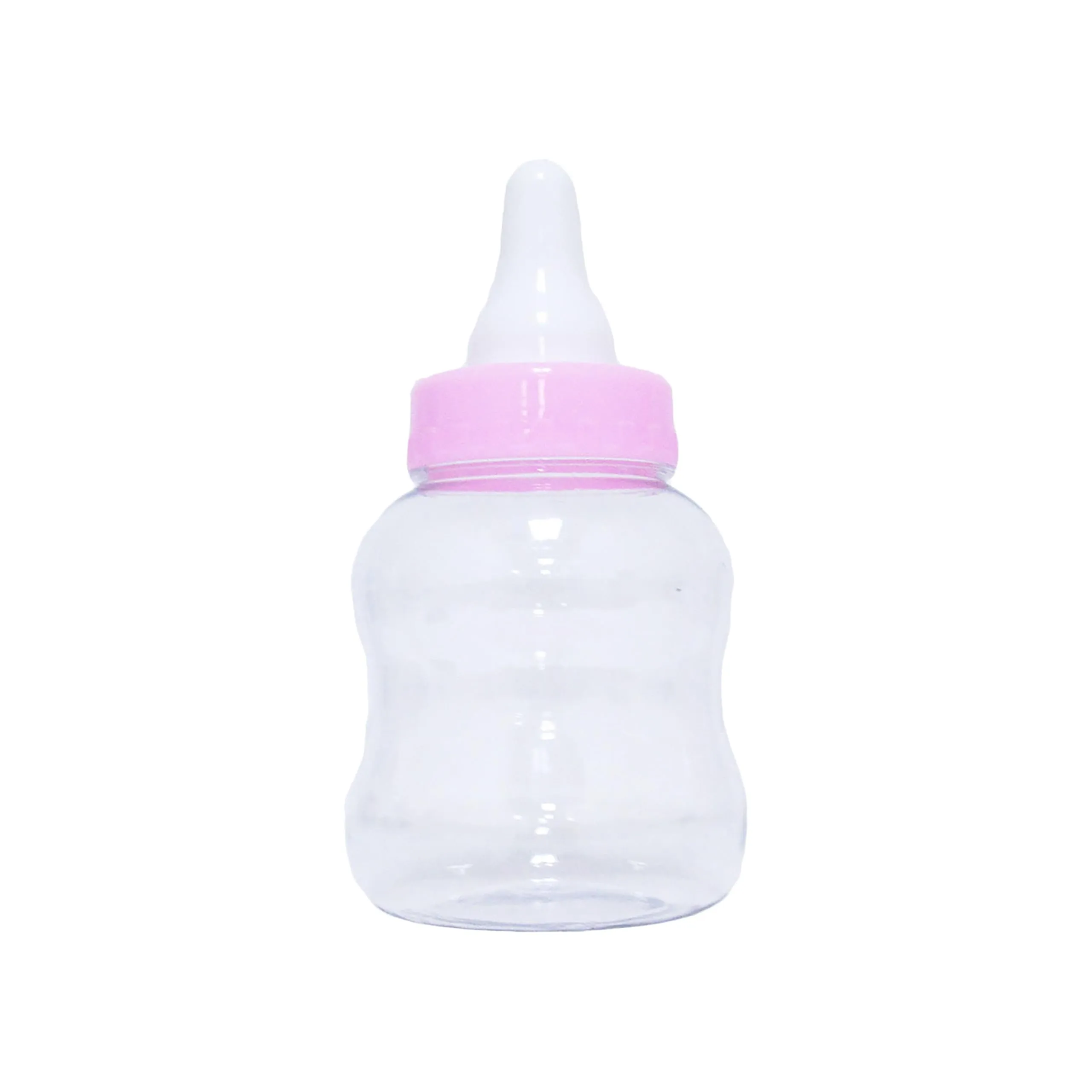 Set of 6 Pink Plastic Baby Milk Bottle Piggy Bank Shower Party Candy