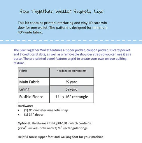 Sew Together Wallet