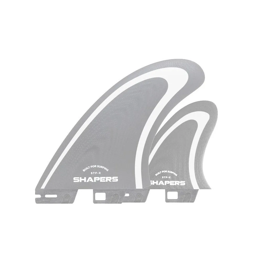 SHAPERS STFX GREY TWIN FIN SHAPERS 2 TAB