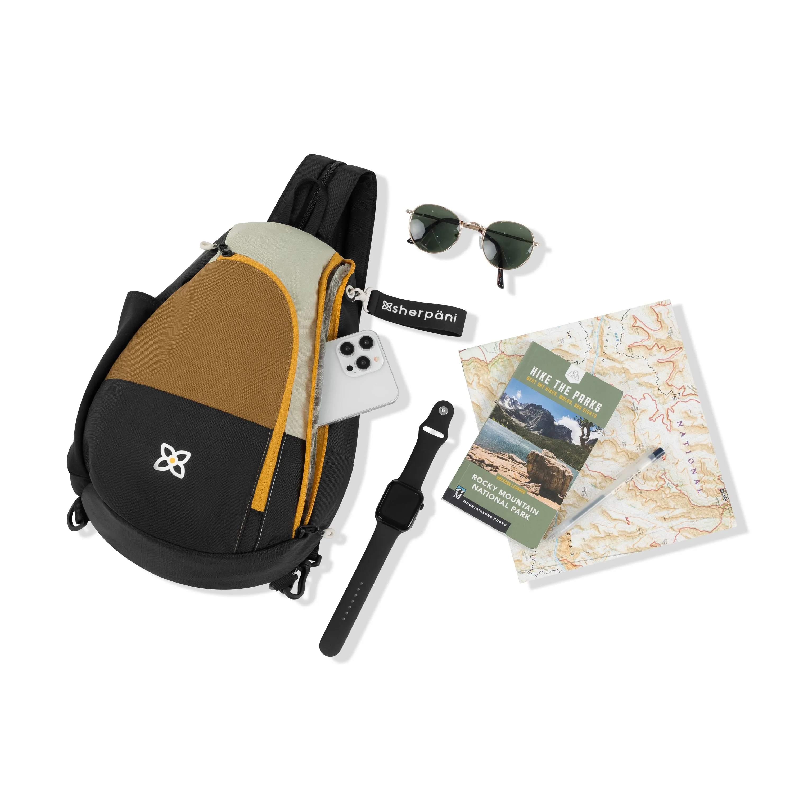 Sherpani Wayfarer Convertible Sling Backpack elmwood