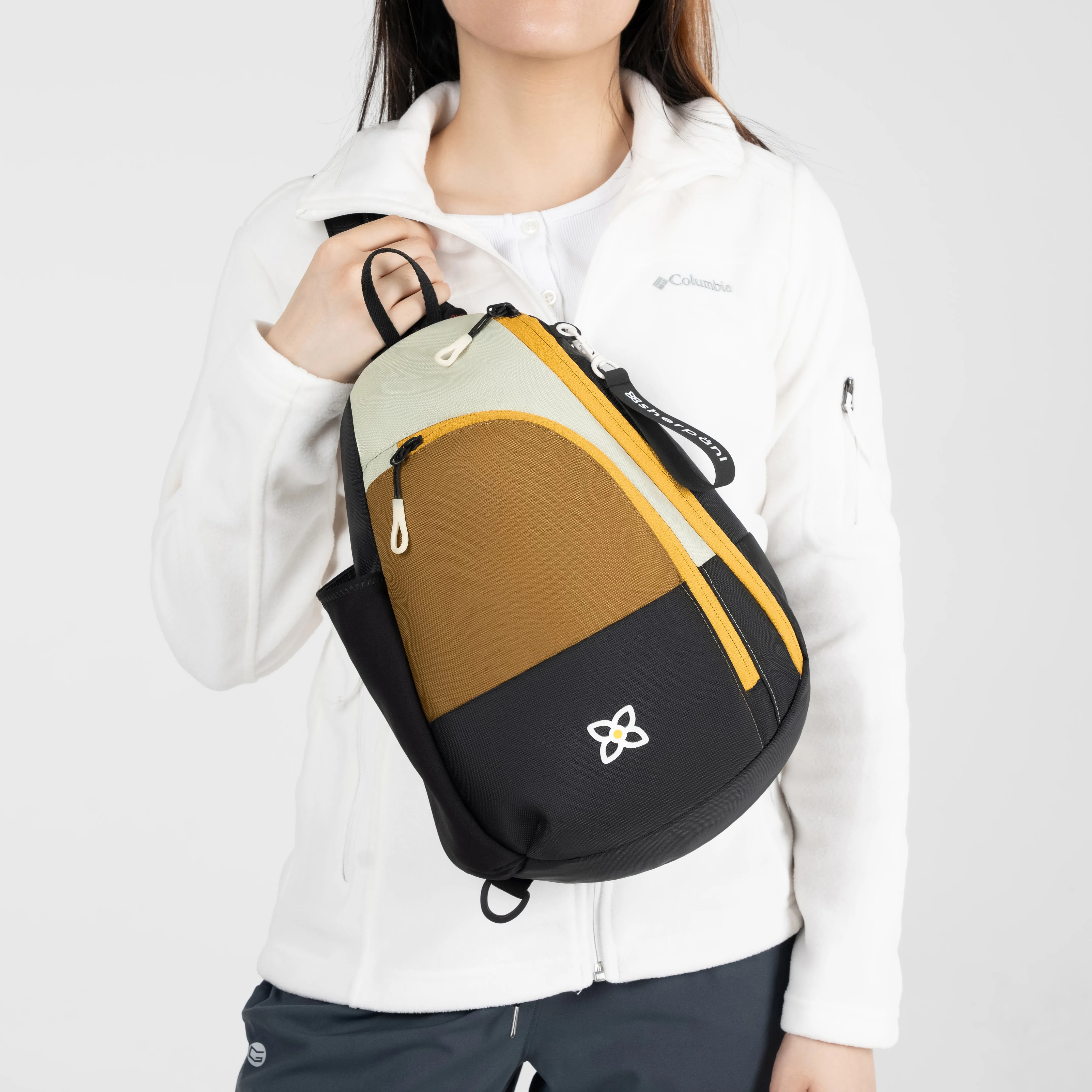 Sherpani Wayfarer Convertible Sling Backpack elmwood
