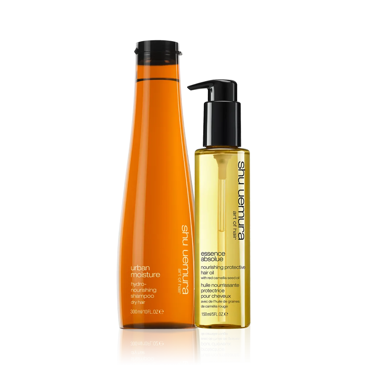 Shu Uemura Urban Moisture Shampoo & Shu Uemura Essence Absolue Protective Oil