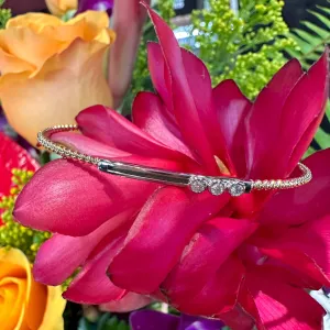 Simon G Diamond 18K Yellow Gold Bangle Bracelet LB2443-Y
