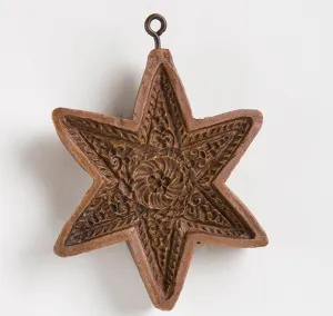 Six Point Star Springerle Mold