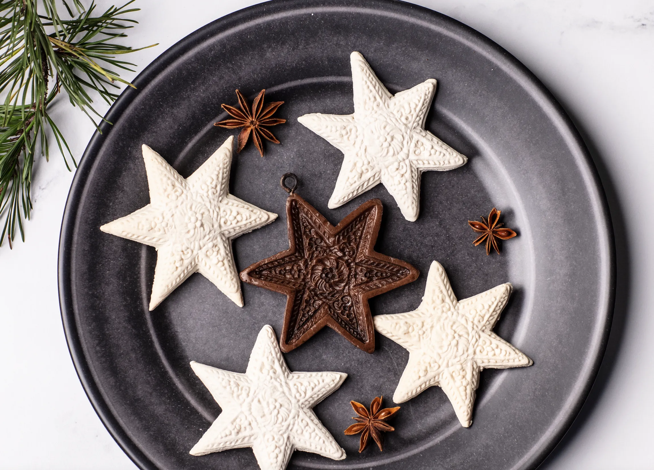 Six Point Star Springerle Mold