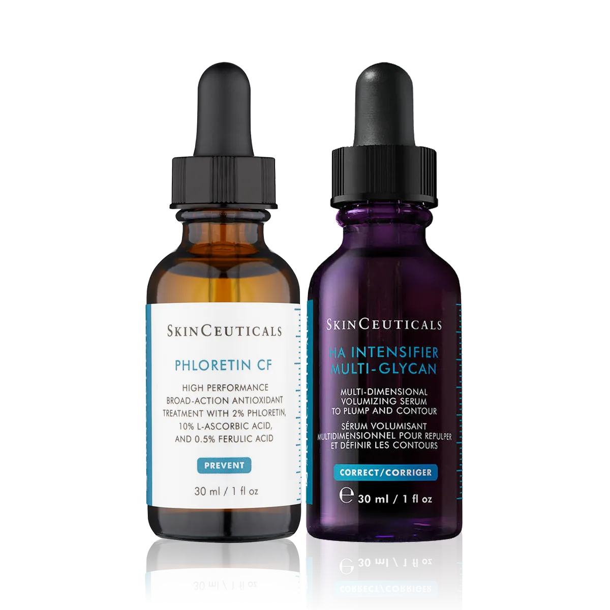 SkinCeuticals Phloretin CF- 30ml & H.A Intensifier Multi-Glycan - 30ml Bundle