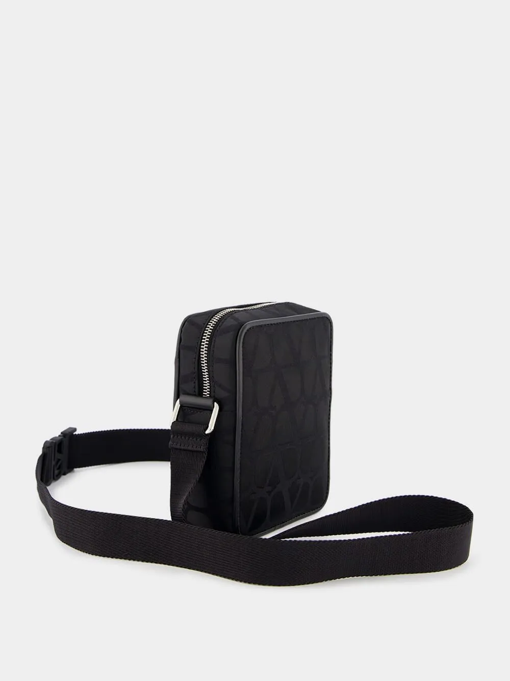Small Black Iconographe Nylon Shoulder Bag