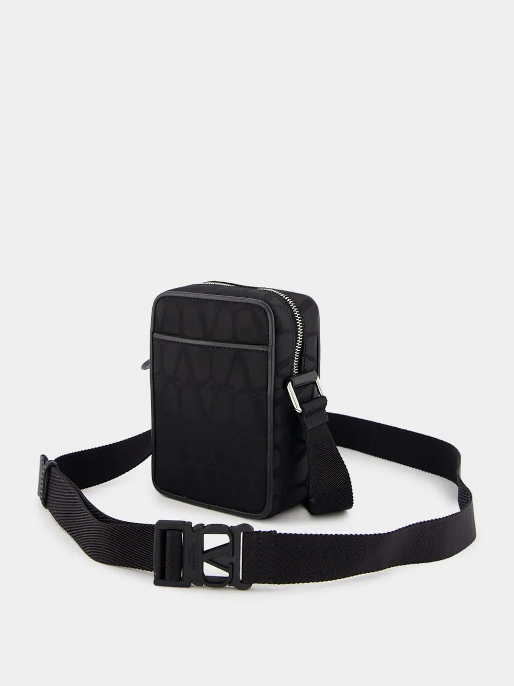 Small Black Iconographe Nylon Shoulder Bag