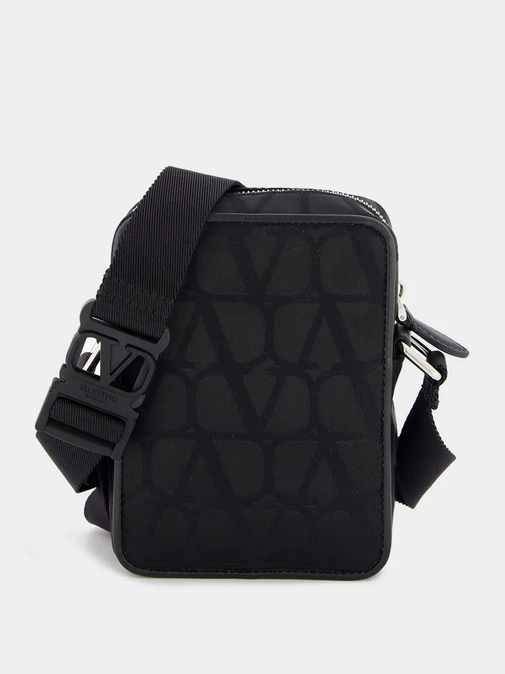 Small Black Iconographe Nylon Shoulder Bag