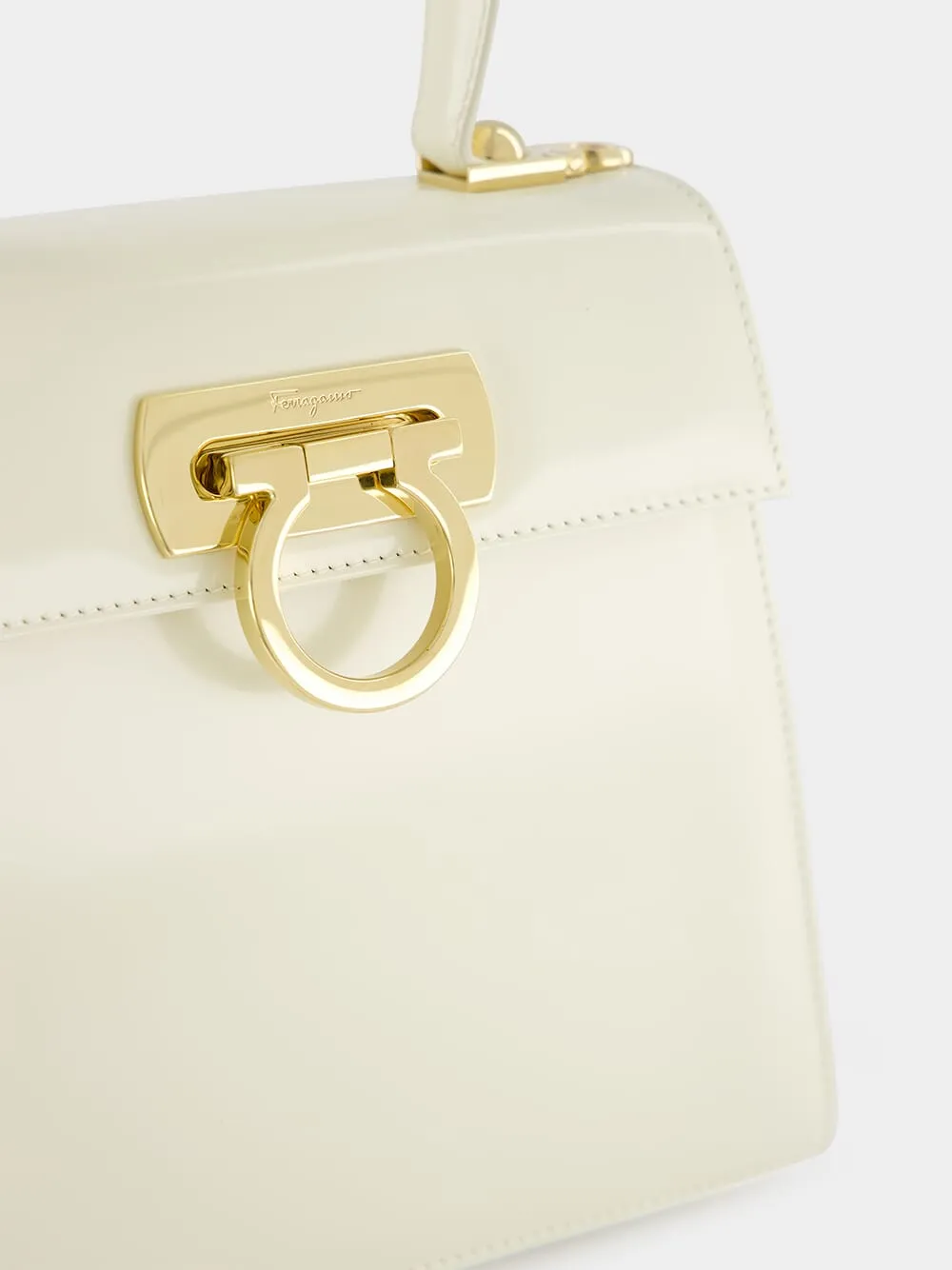 Small Iconic Magnolia Top Handle Bag