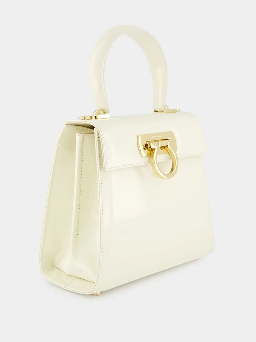 Small Iconic Magnolia Top Handle Bag