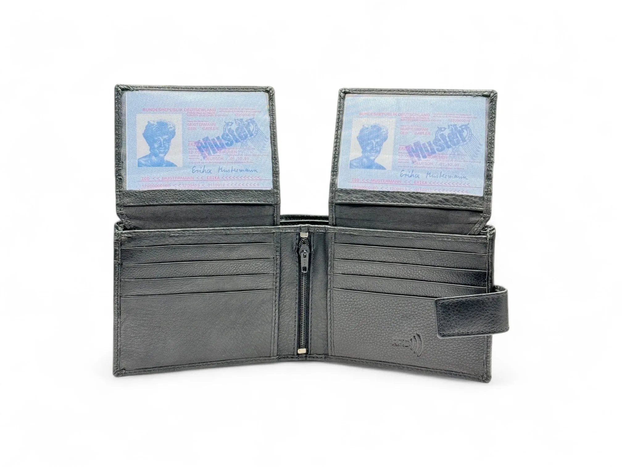 Smooth Premium 20 Card Billfold RFID Wallet Loop #1244NL