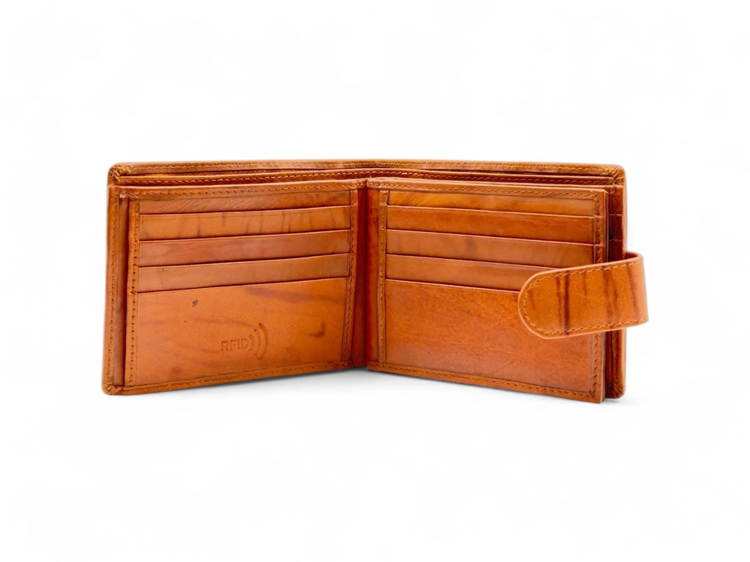 Smooth Premium 22 Card Billfold RFID Wallet With Loop #983AL