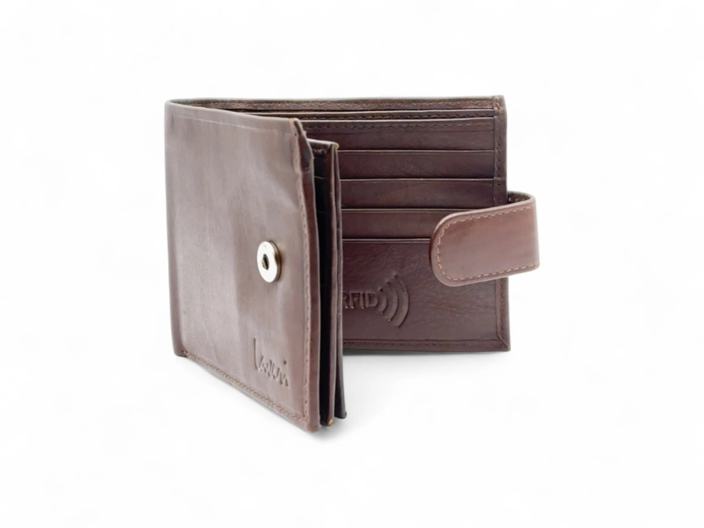Smooth Premium 22 Card Billfold RFID Wallet With Loop #983AL