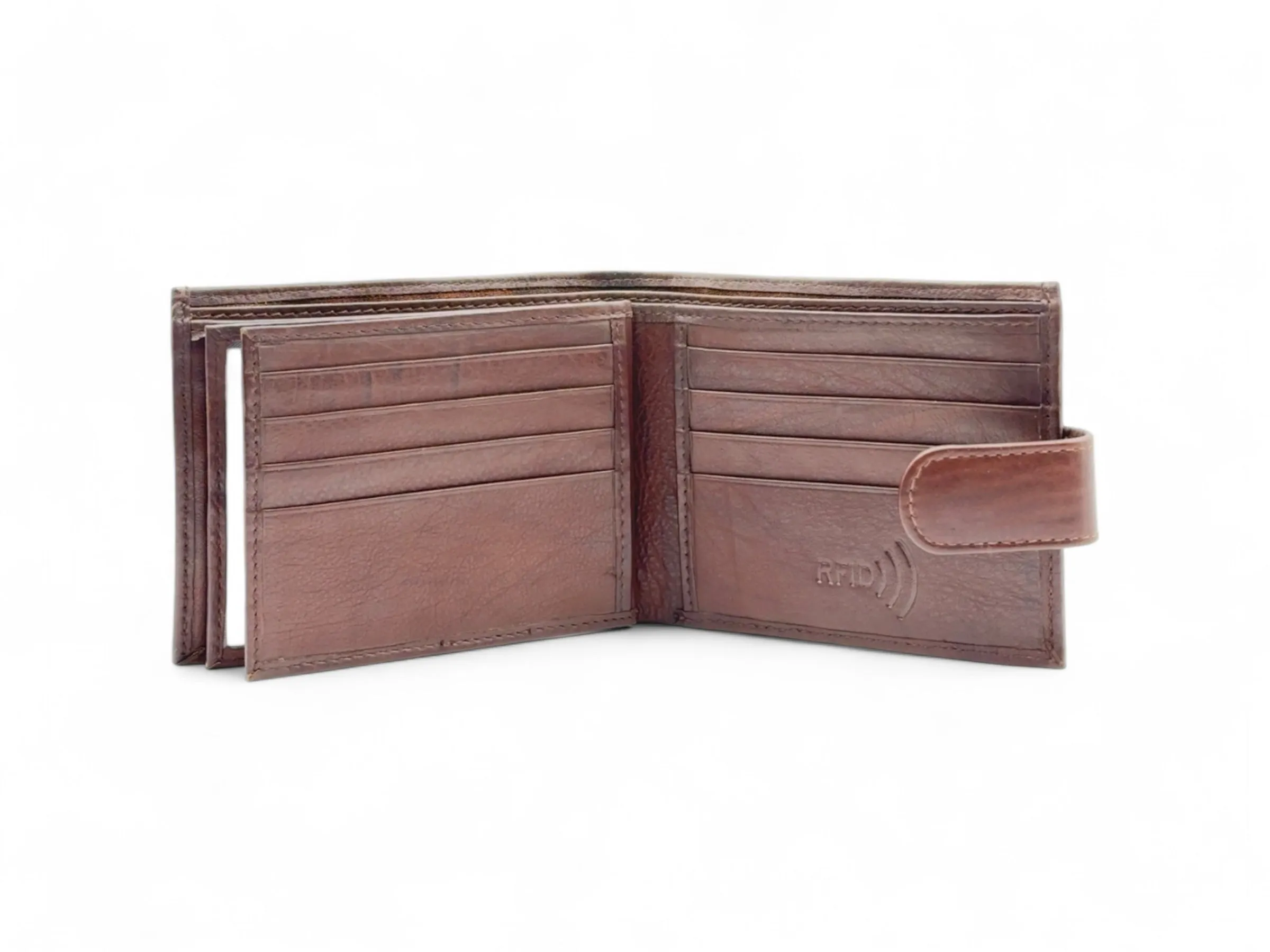 Smooth Premium 22 Card Billfold RFID Wallet With Loop #983AL