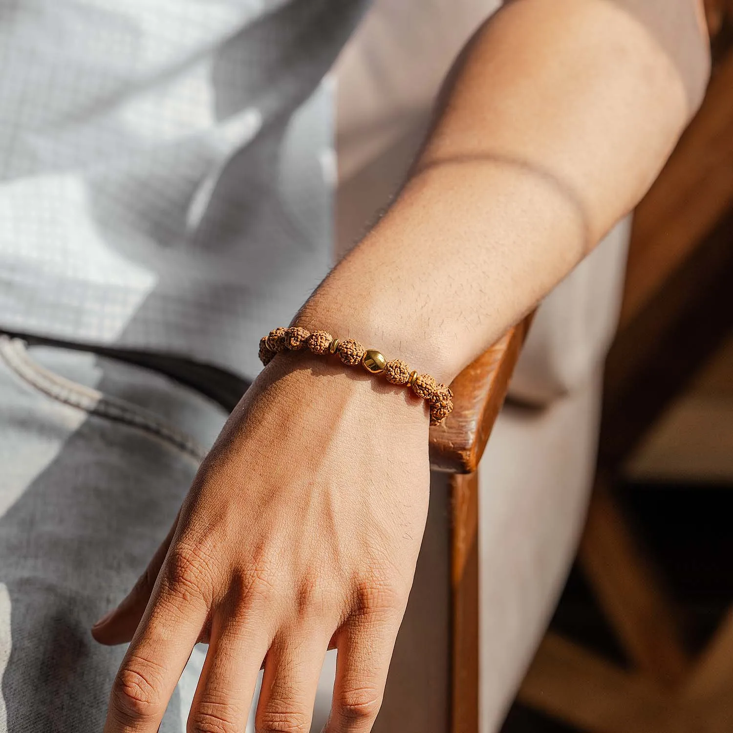 Spiritual Rudraksh Natural Stone Bracelet