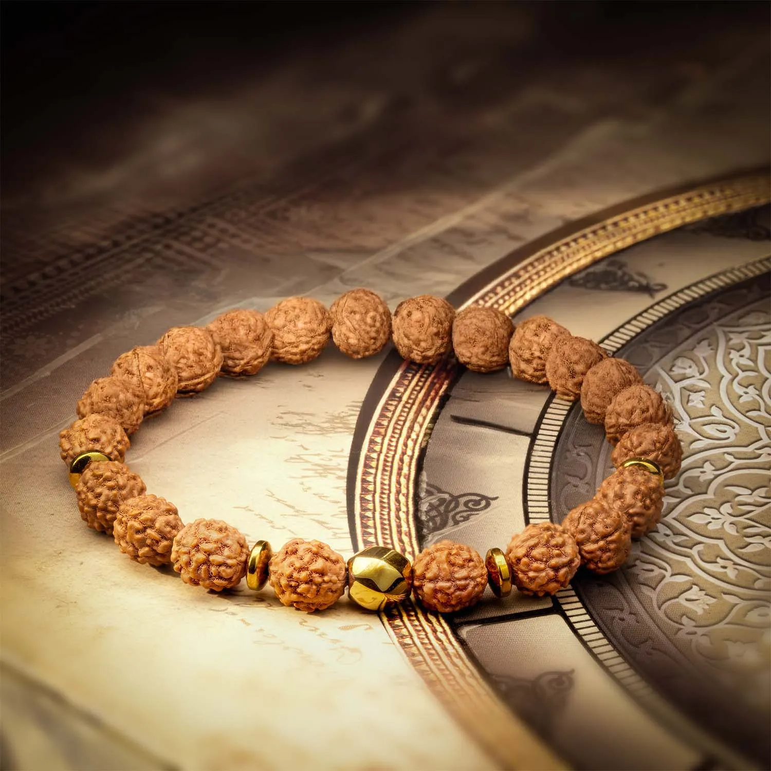 Spiritual Rudraksh Natural Stone Bracelet