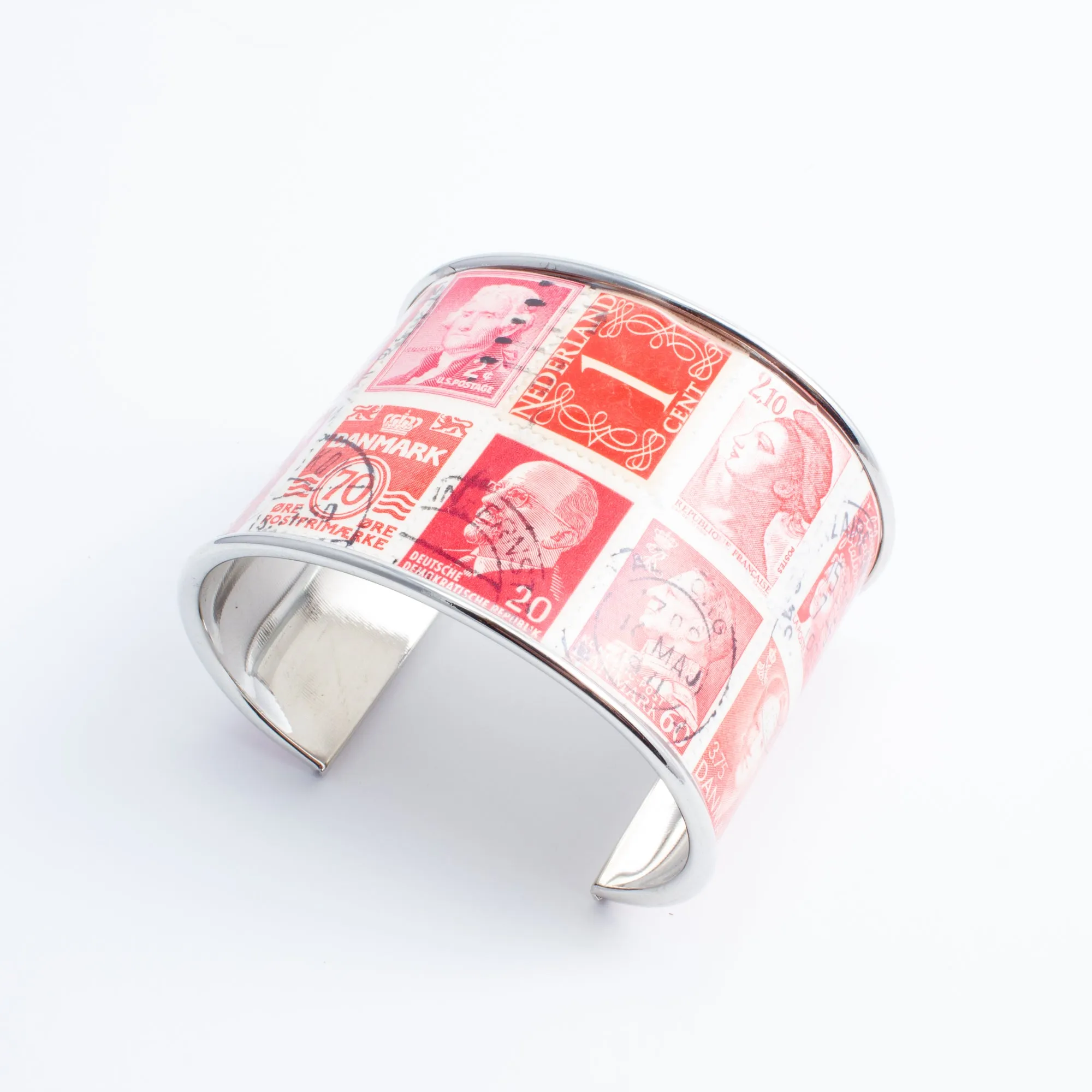 Stamp Collection Cuff | Red