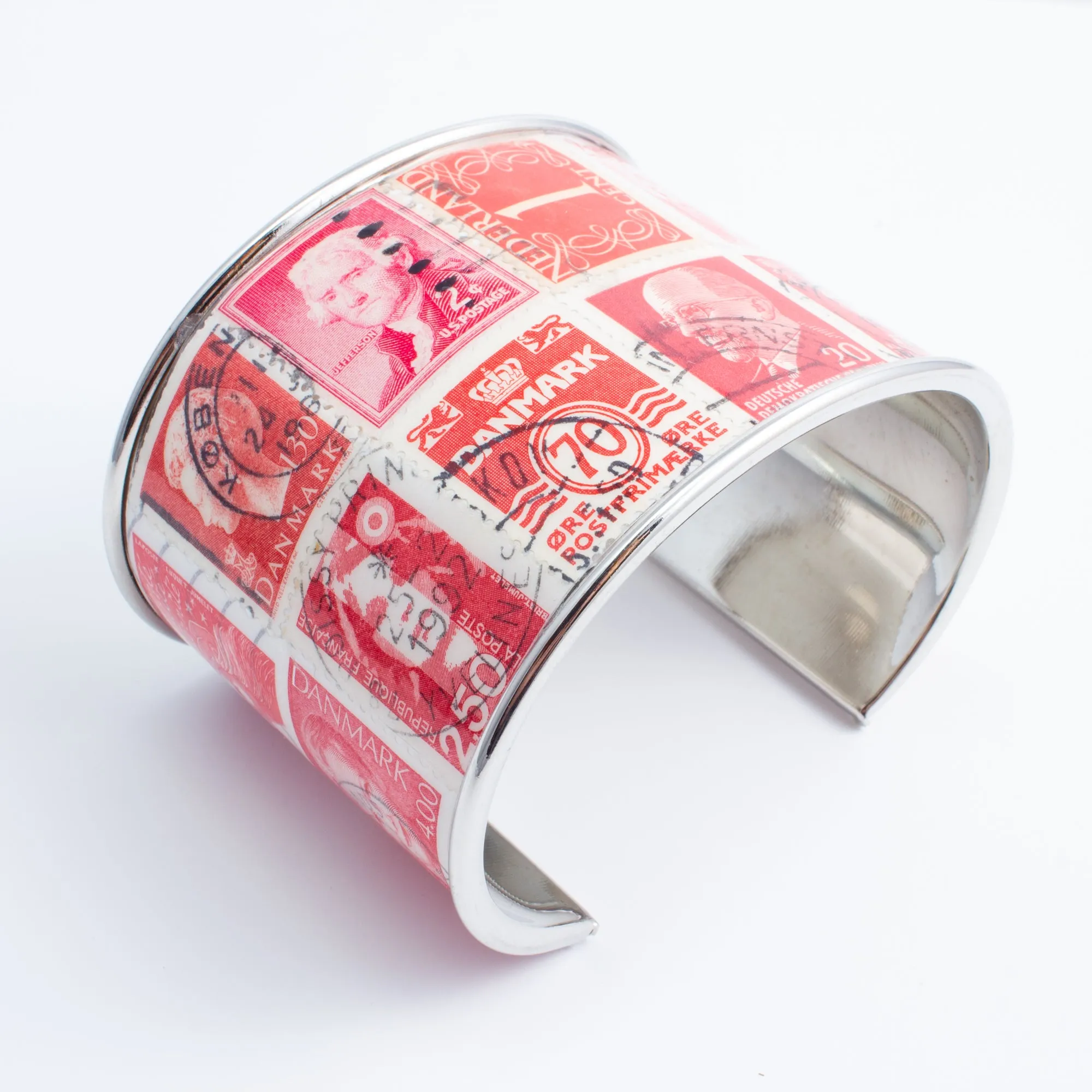 Stamp Collection Cuff | Red