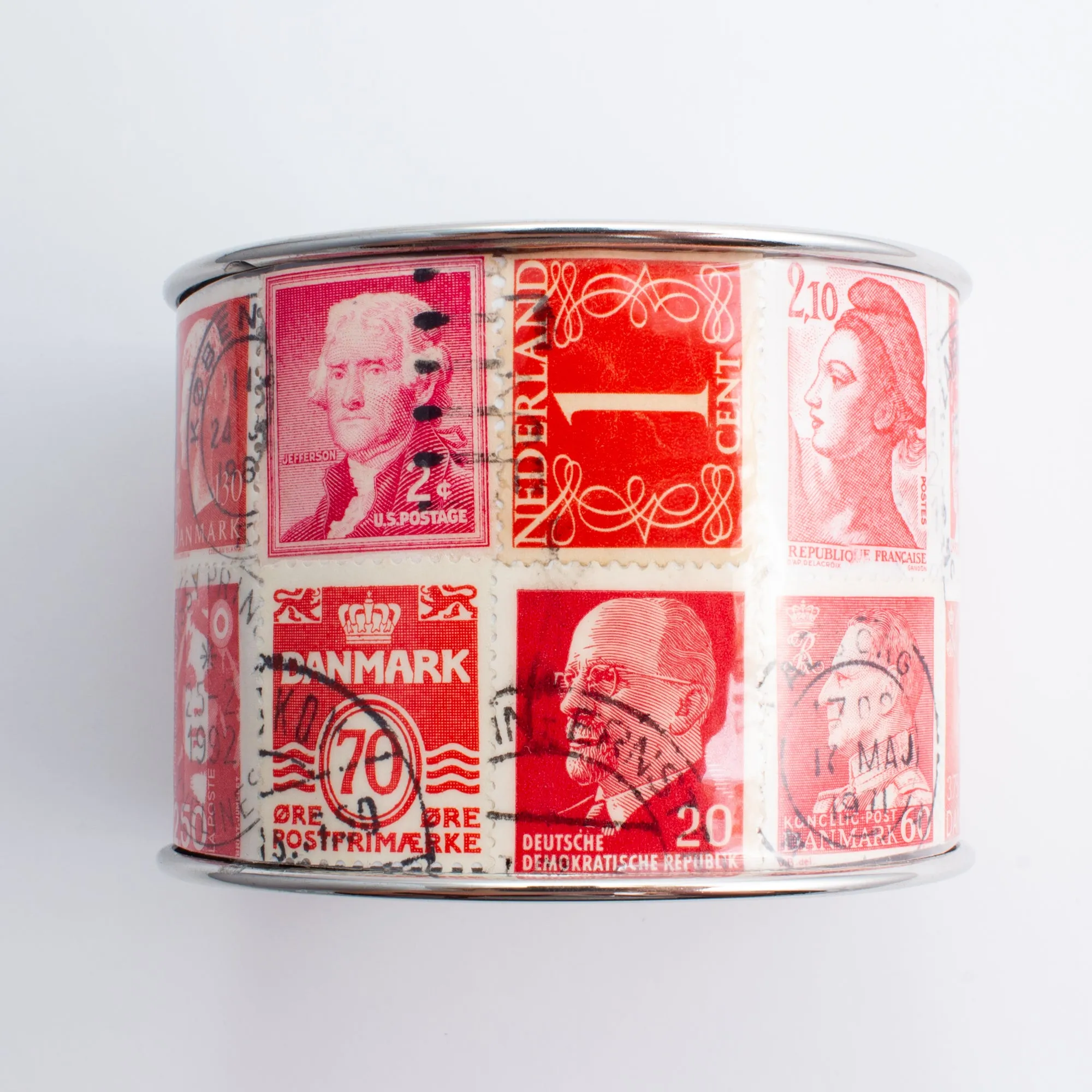 Stamp Collection Cuff | Red