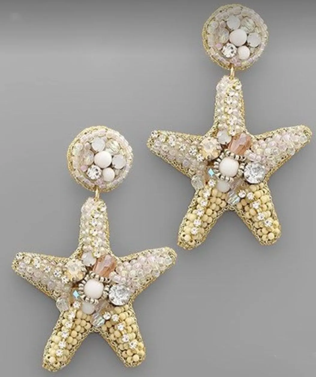 STARFISH EARRINGS  LIGHT GOLD