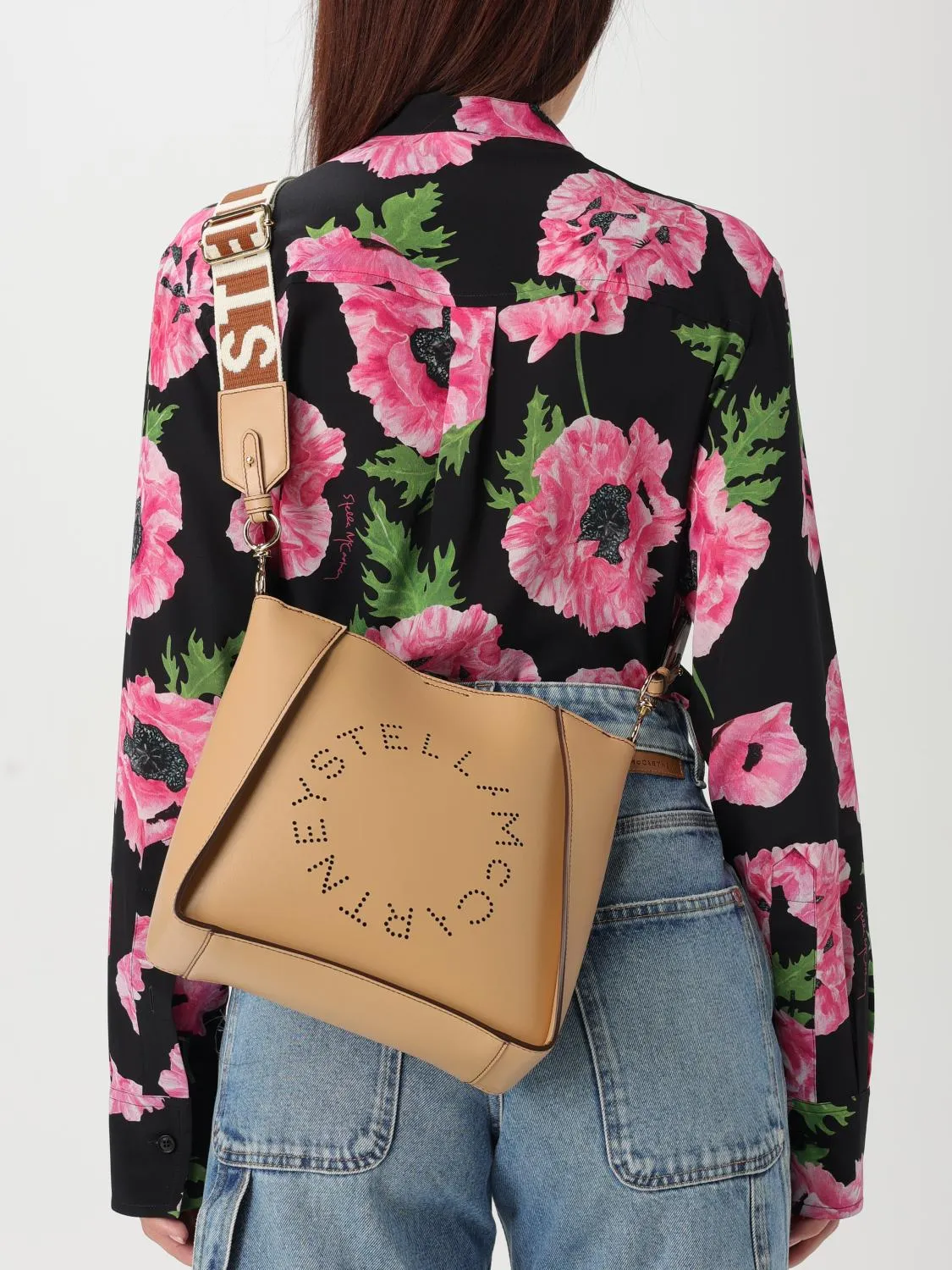 Stella Mccartney Crossbody Bags Woman Beige