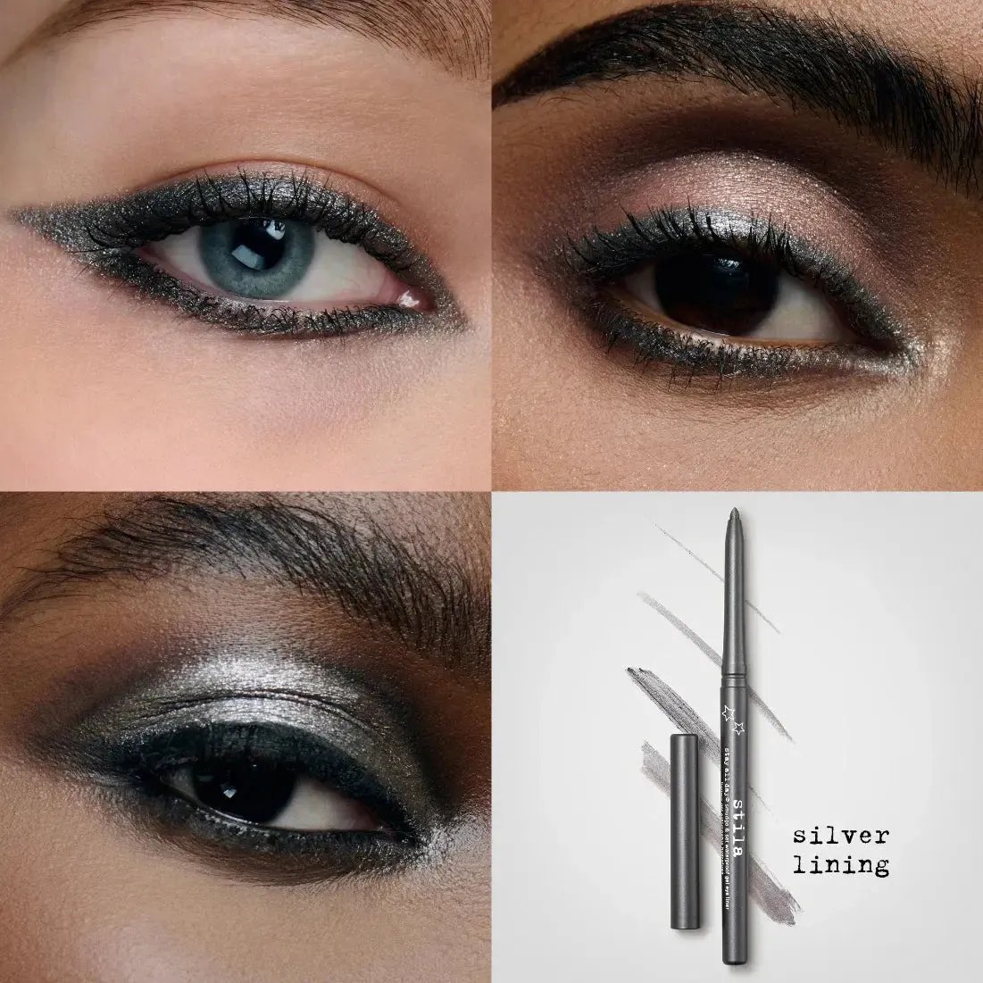 STILA Smudge & Set Waterproof Gel Eye Liner (Silver Lining)