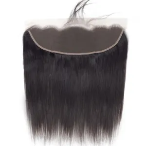 Straight Human Hair Closure 13*4 Lace Frontal Natural Color MYLOCKME