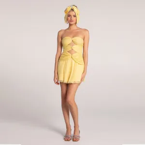 Strapless Sleeveless Cut Out Mini Dress ZNSBA1083