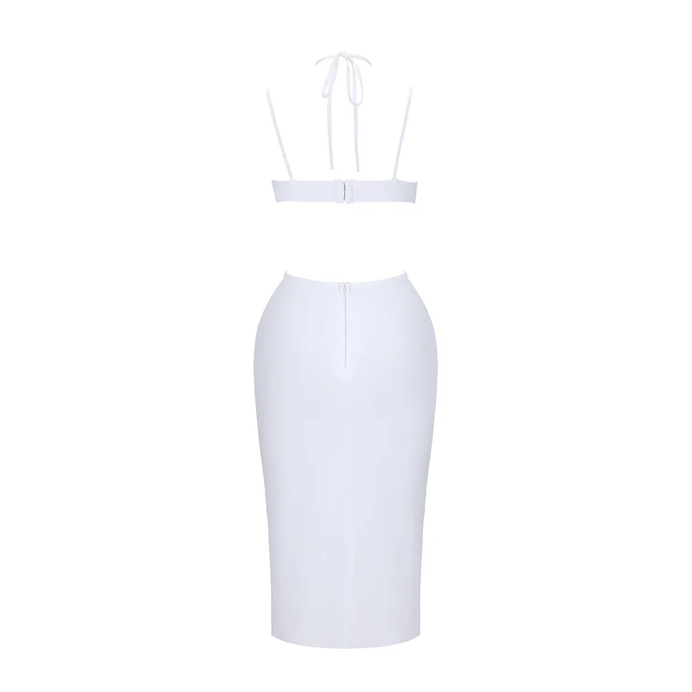 Strappy Sleeveless Cut Out Midi Bandage Dress