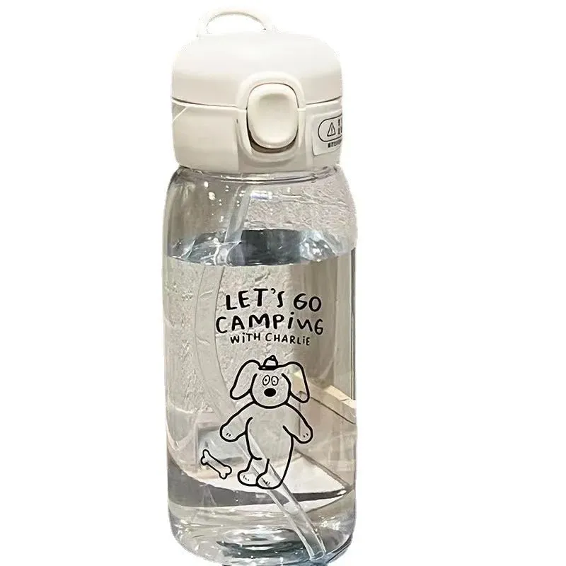 Strawberry Milk Cartoon Water Bottle