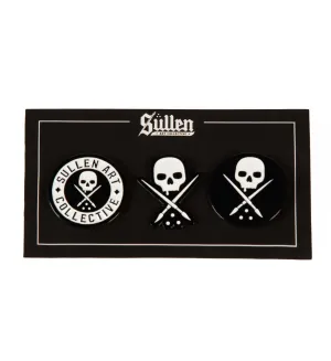 SULLEN CLOTHING LOGO PIN BADGE SET