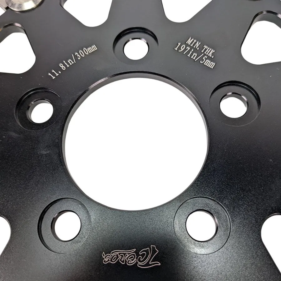 TC Bros. 11.8in Profile™ Rear Floating Brake Rotor for 2008-up Harley Touring Bagger
