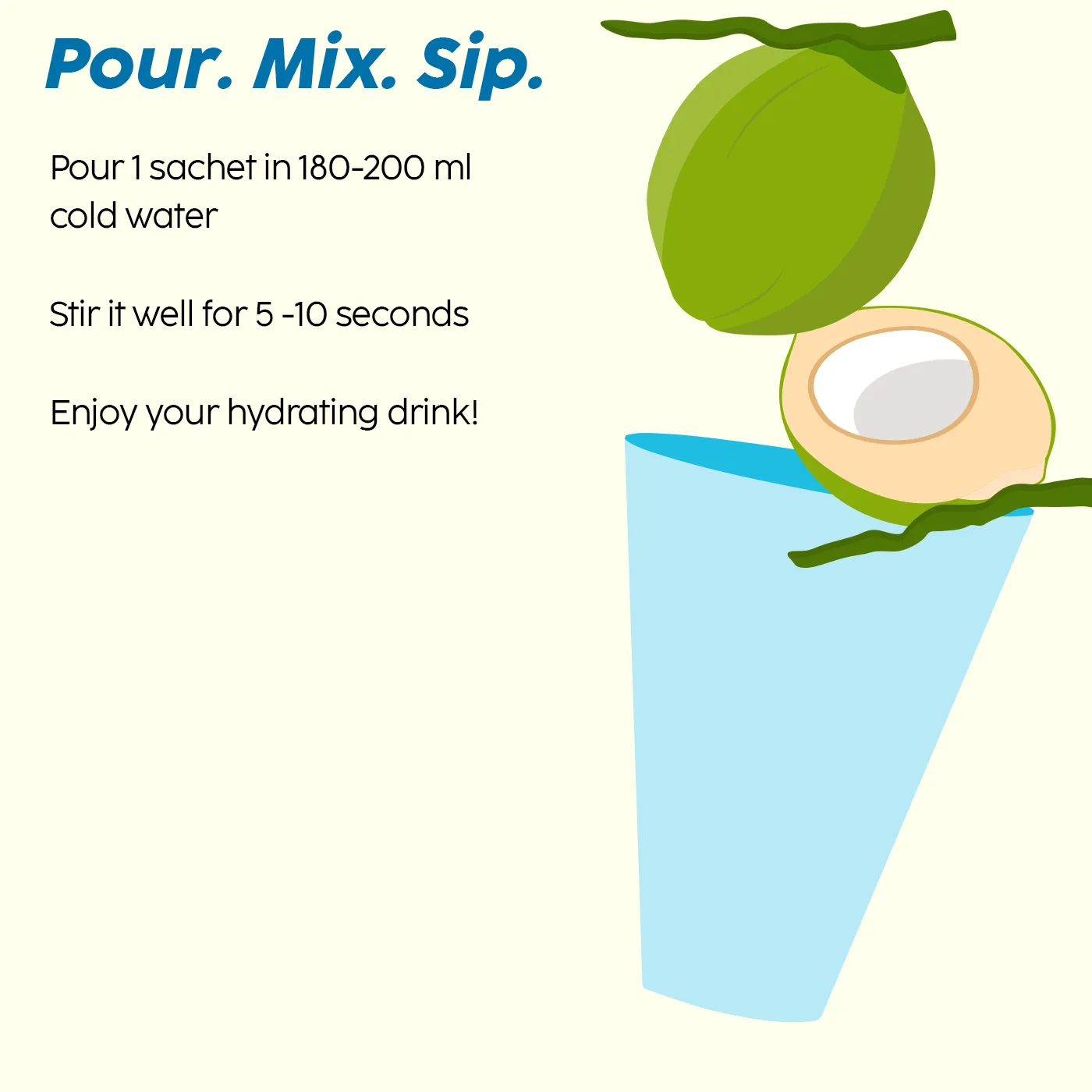 Tender Coconut Water Premix Powder for Energy & Hydration