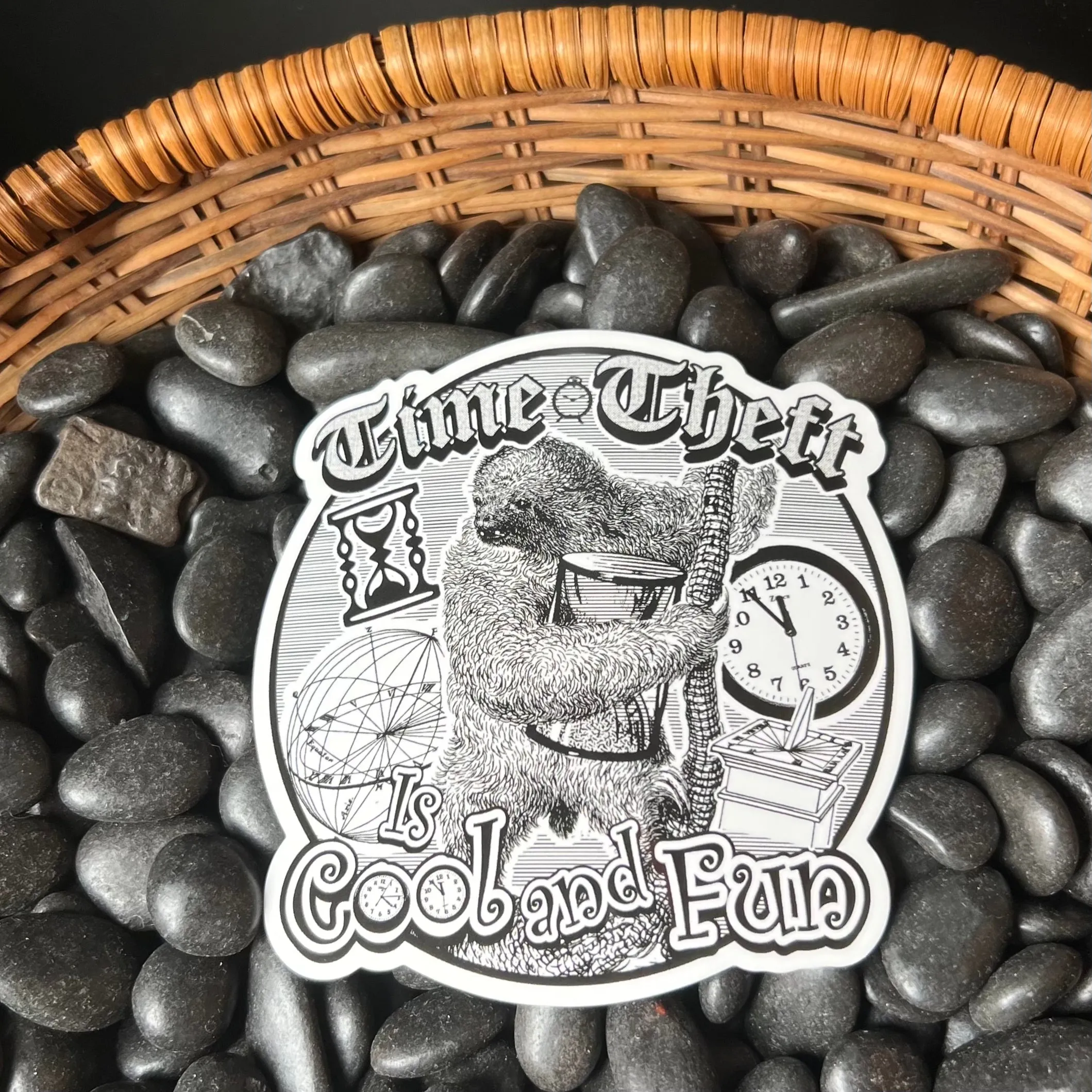 Time Theft Sticker