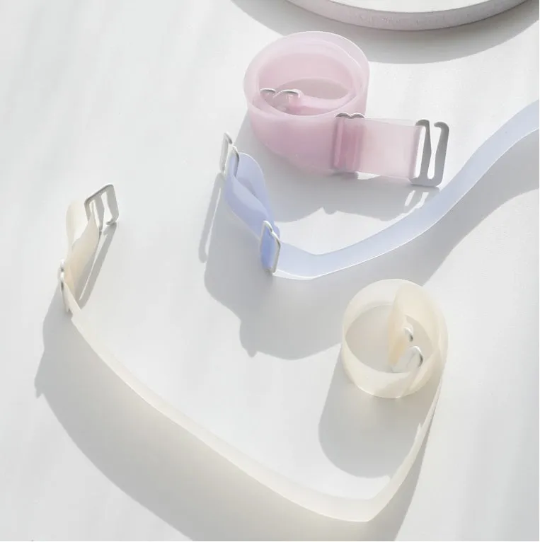 Translucent Silica Gel Bra Strap 1.8cm Width