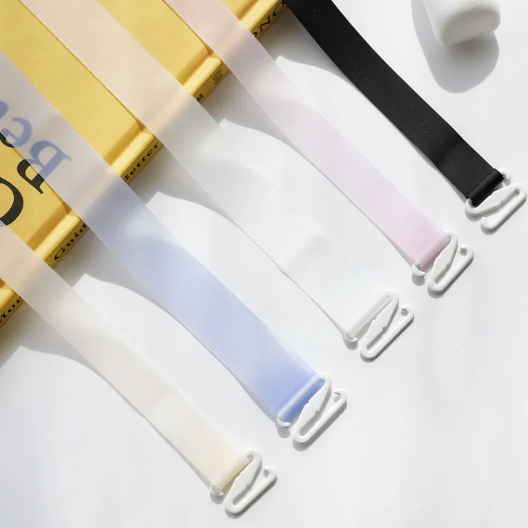 Translucent Silica Gel Bra Strap 1.8cm Width