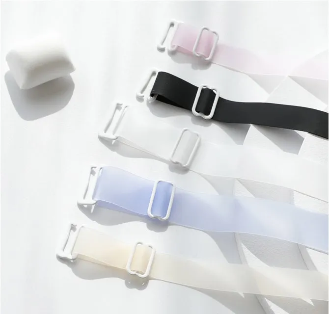 Translucent Silica Gel Bra Strap 1.8cm Width