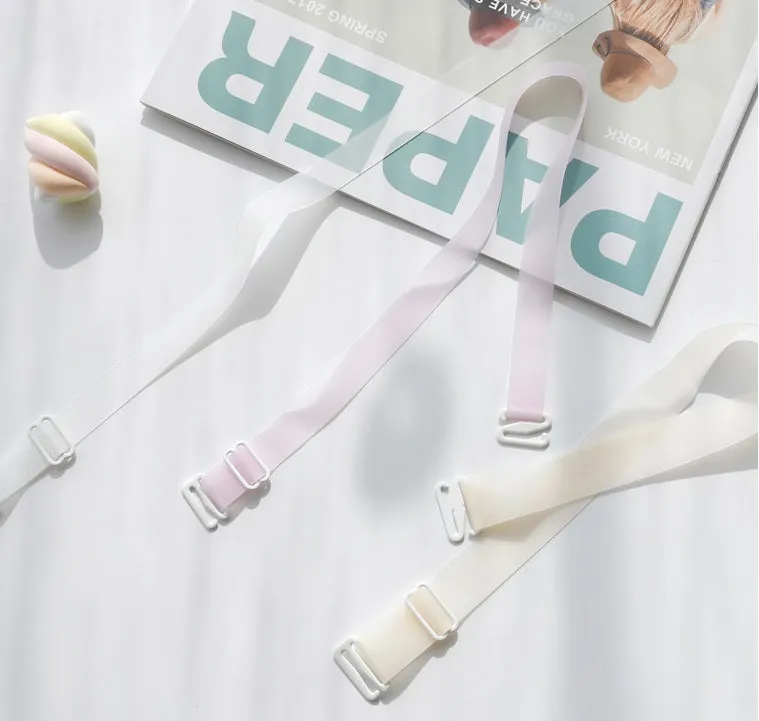 Translucent Silica Gel Bra Strap 1.8cm Width