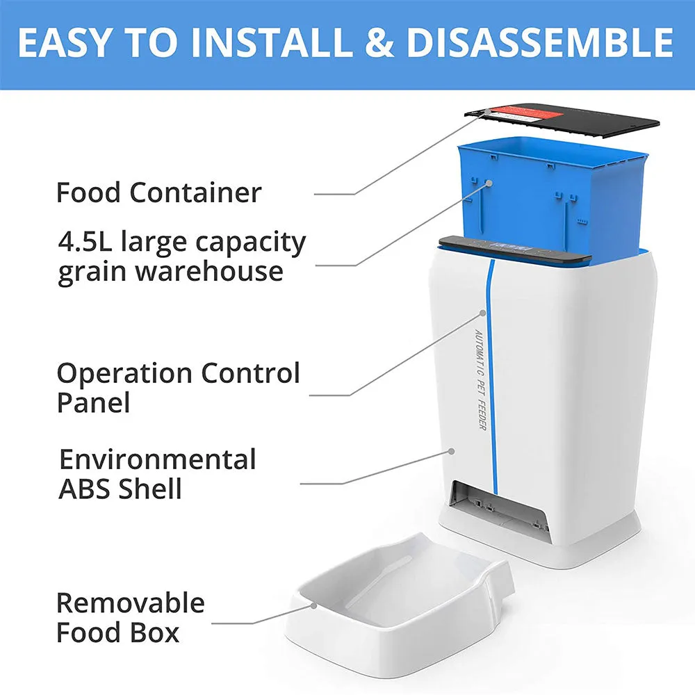 TRIPLETREE 1.2 Gallon Automatic Pet Feeder