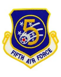 US Military USAF 5th Air Force Shield Patch