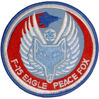 US Military USAF F-15 Eagle Peace Fox Patch