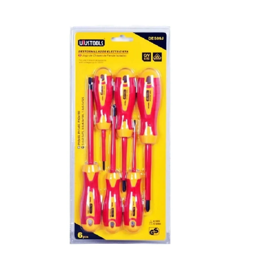 Uyustools 6 Pieces Electrician Screwdriver Set 1000V - DES06J