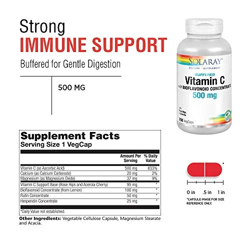 Vitamina C Bio-Plex buffered 500 mg 250 Cápsulas