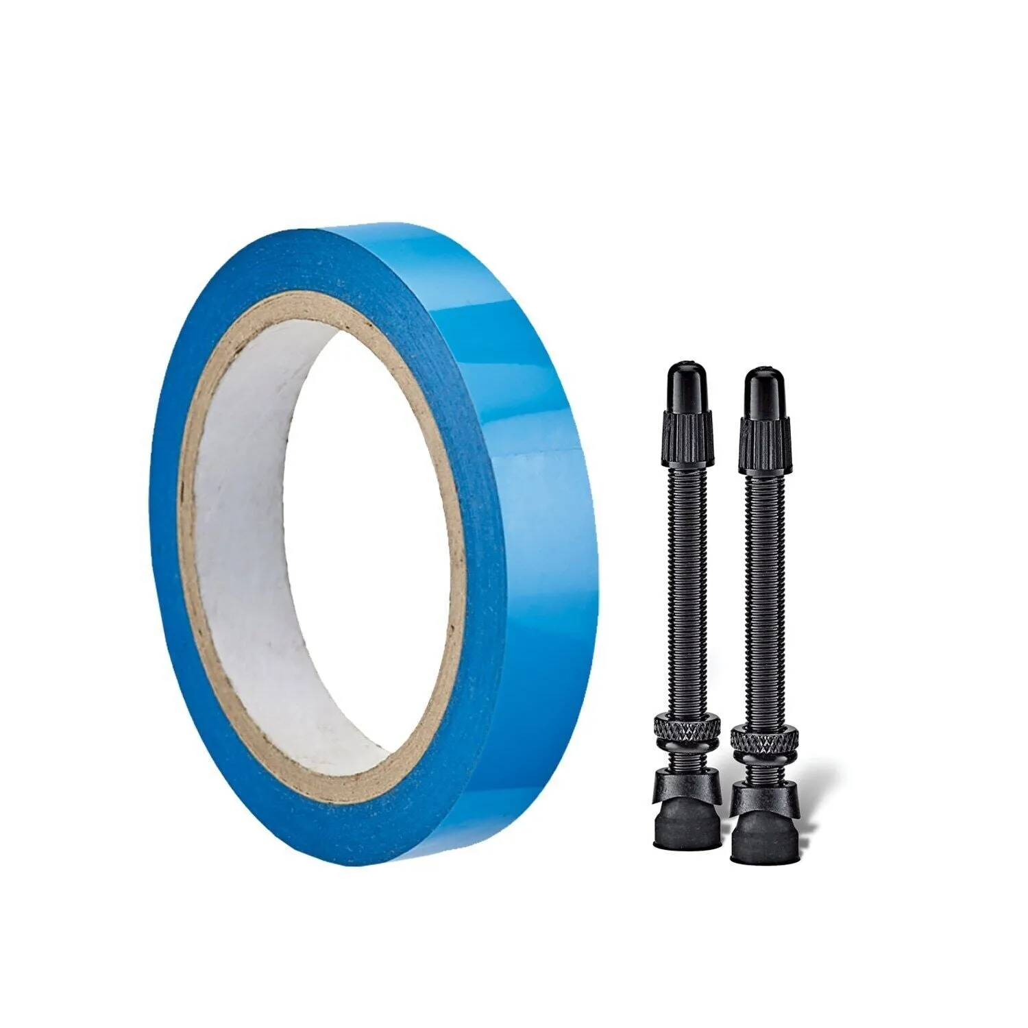 Weldtite Tubeless Conversion Kit Road Bike - 55mm Valves - 19mm Tape
