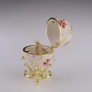 White Egg with Flowers & Harp